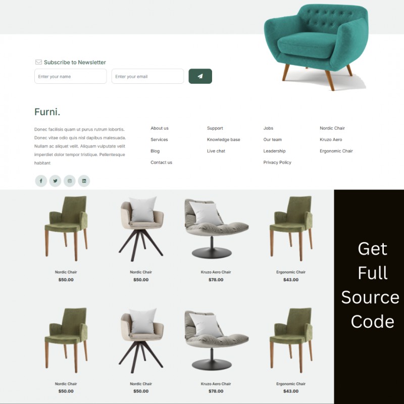 Furniture Website Template