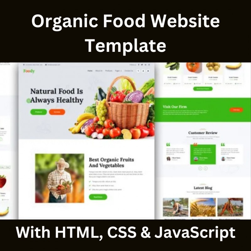 Organic Food Website Template