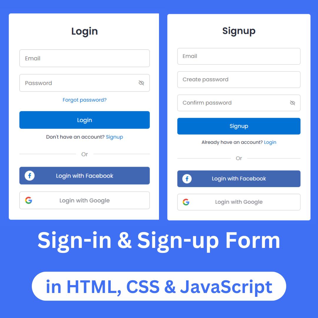 Sign-in & Sign-up Form