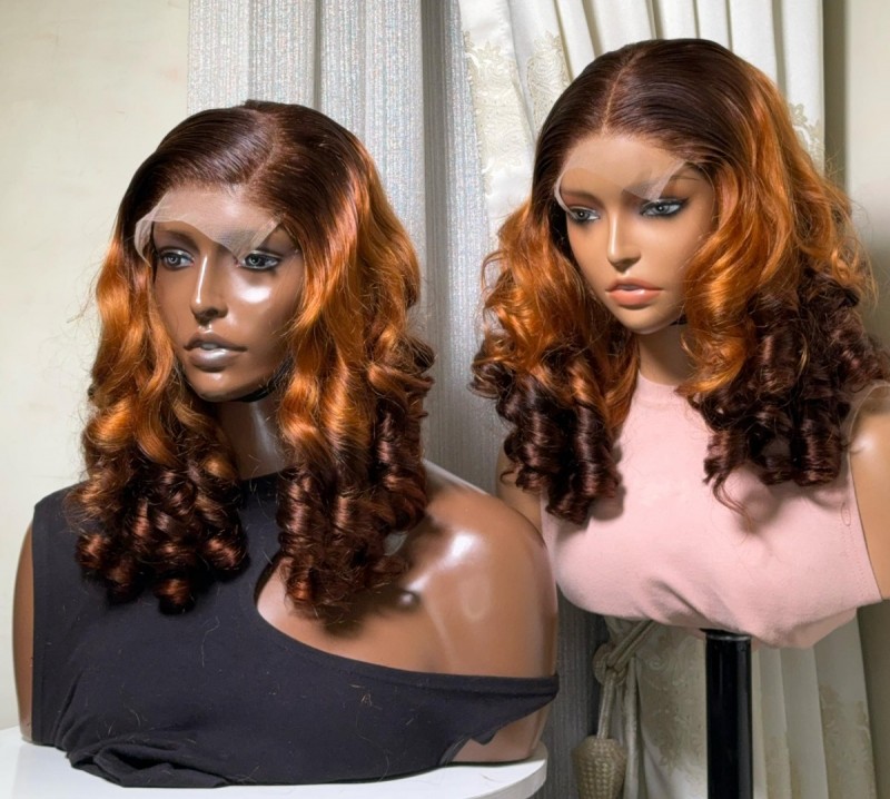 18" SDD Ombre Vietnam Bouncy wig