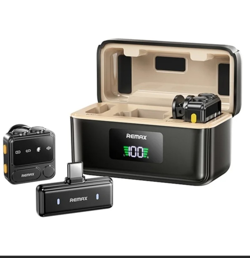 SUPER VALUE Remax K18 2-IN-1 Android Usb-C or IPHONE Wireless Microphone
