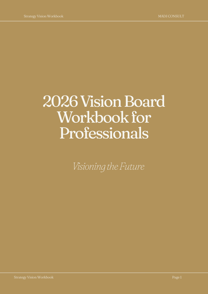 2026 Vision Board Workbook for Professionals