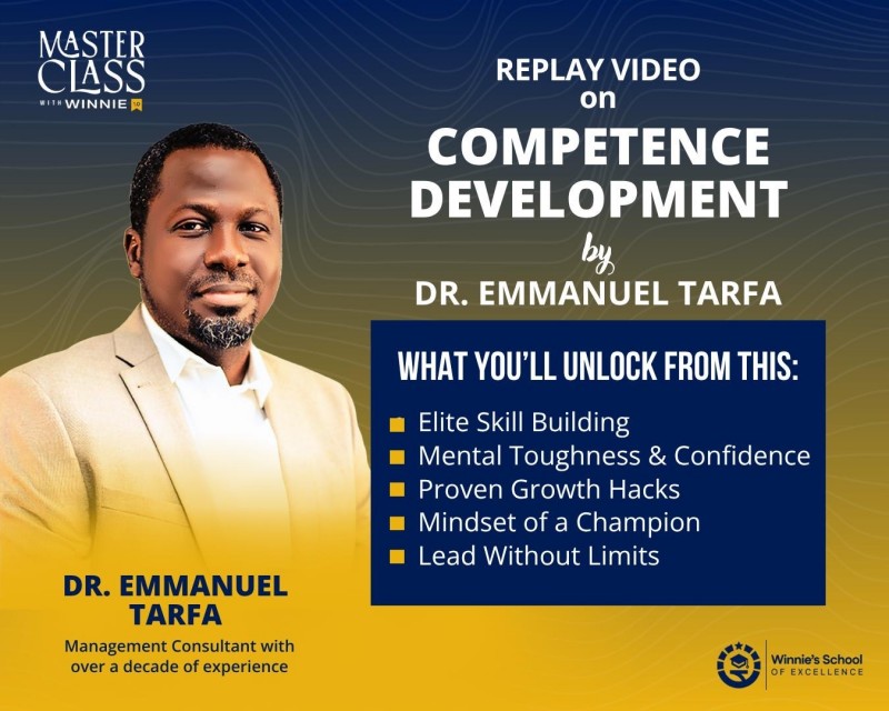 Competence Development Replay Video by Dr. Emmanuel Tarfa – Masterclass with Winnie 1.0