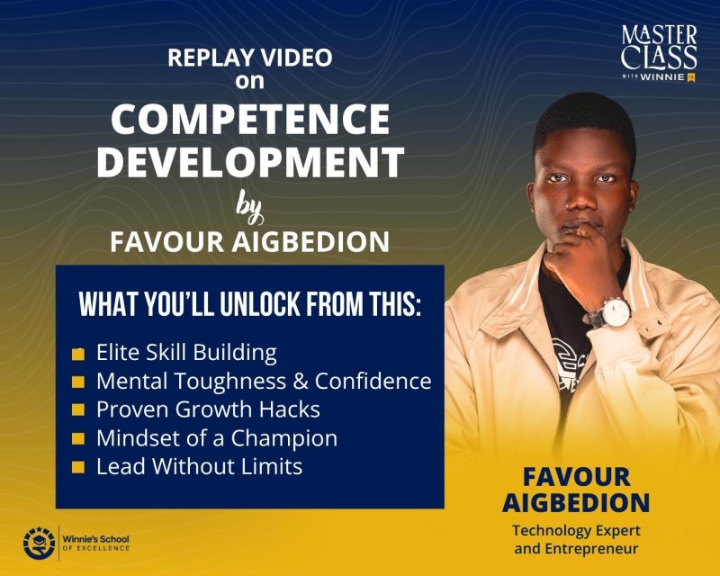 Competence Development Replay Video by Favour Aigbedion – Masterclass with Winnie 1.0