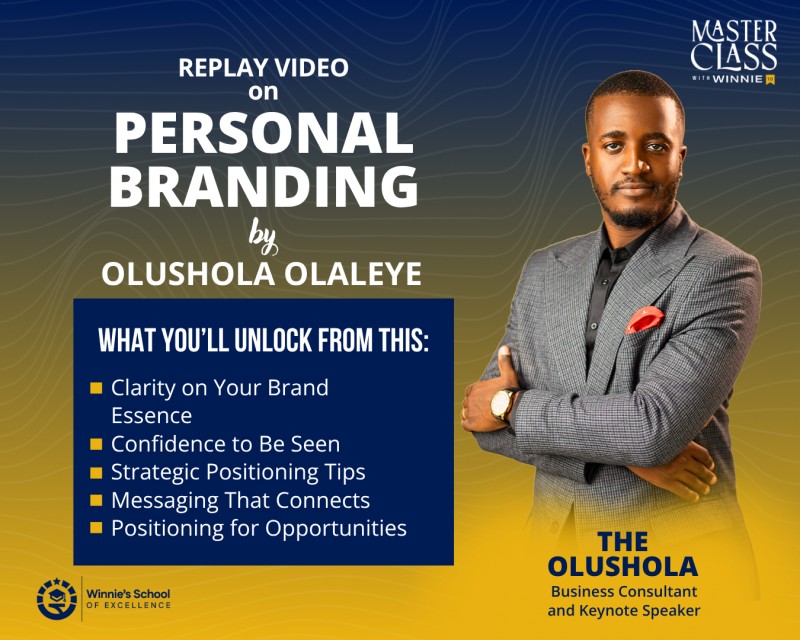 Personal Branding Replay Video by Olushola Olaleye – Masterclass with Winnie 1.0