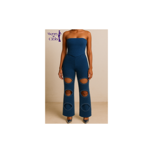 Two Piece Corset Top and Cutout Pants