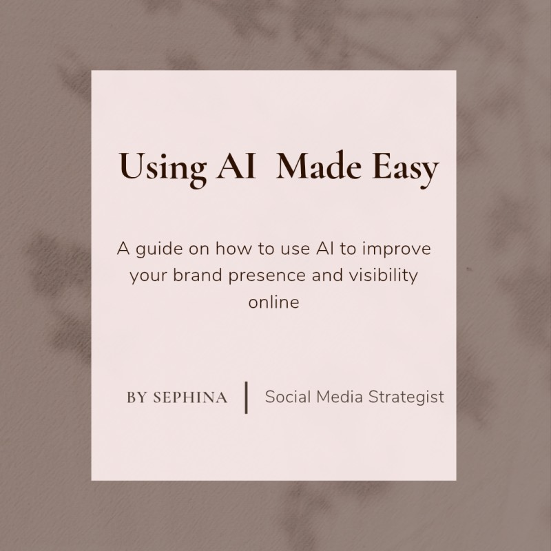 Using AI made easy