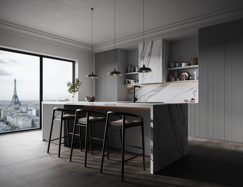 Minimalist Luxury Kitchen - Scene