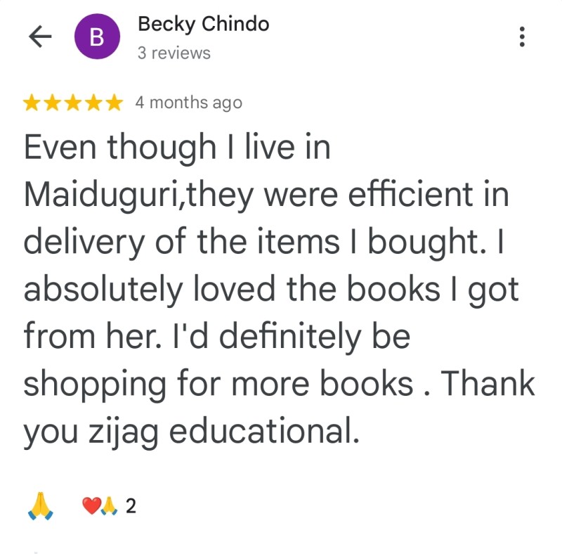 Customer review 1