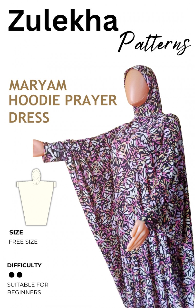 Maryam Muslim Prayer Dress Sewing Pattern