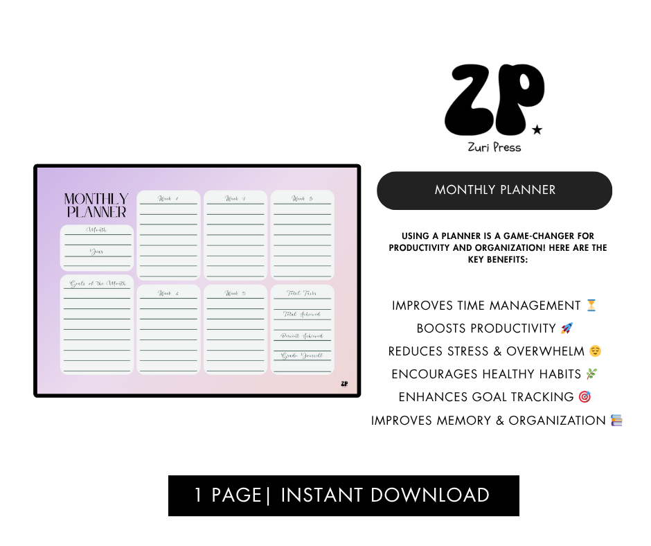 Monthly Planner