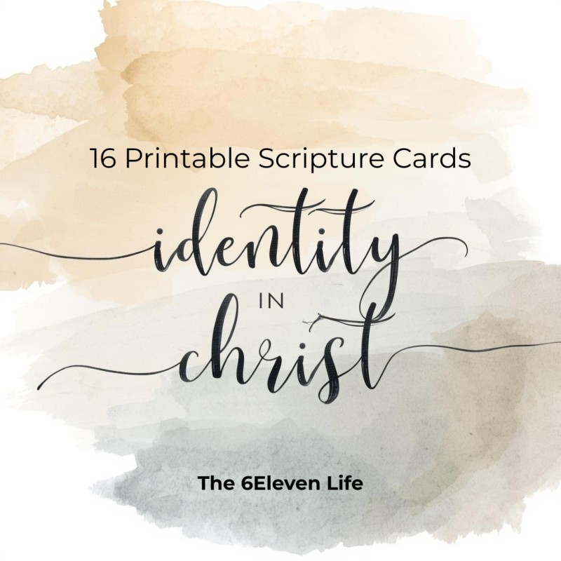 Identity in Christ: 16 Printable Scripture Cards