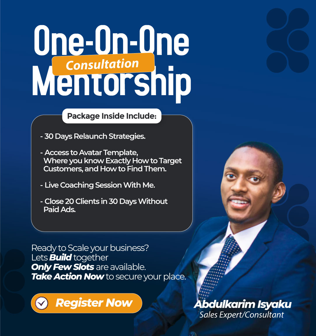 One On One Session Consultation