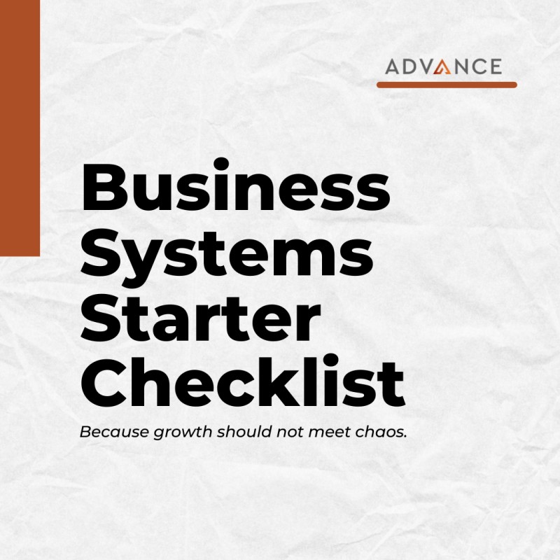 The Business Systems Starter Checklist