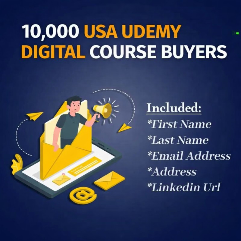10,000 USA UDEMY DIGITAL COURSE BUYERS
