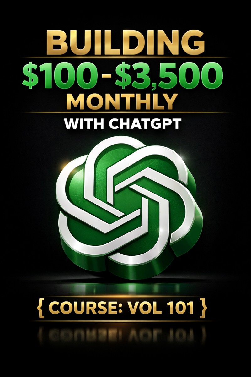 Building $100–$3,500 Monthly With ChatGPT — Course Vol. 101