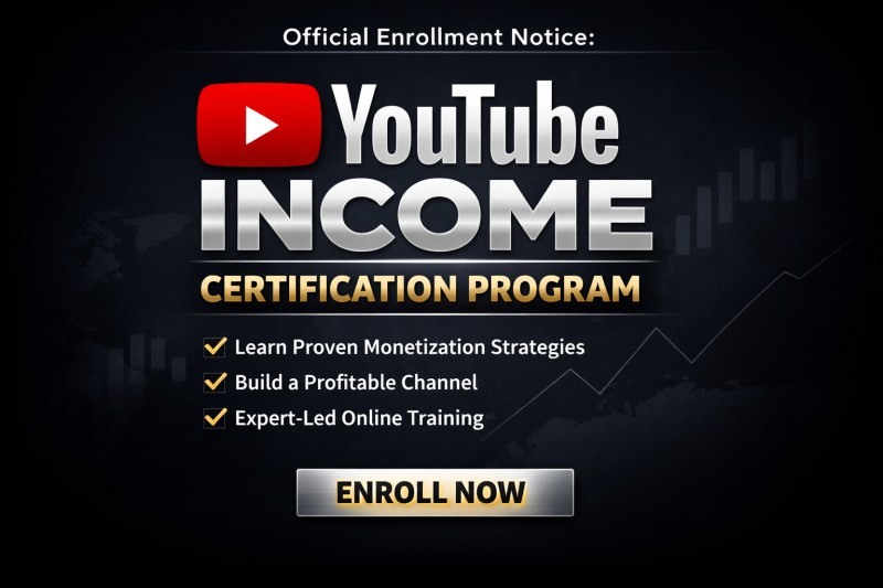 YOUTUBE VIDEO INCOME CERTIFICATION PROGRAM.