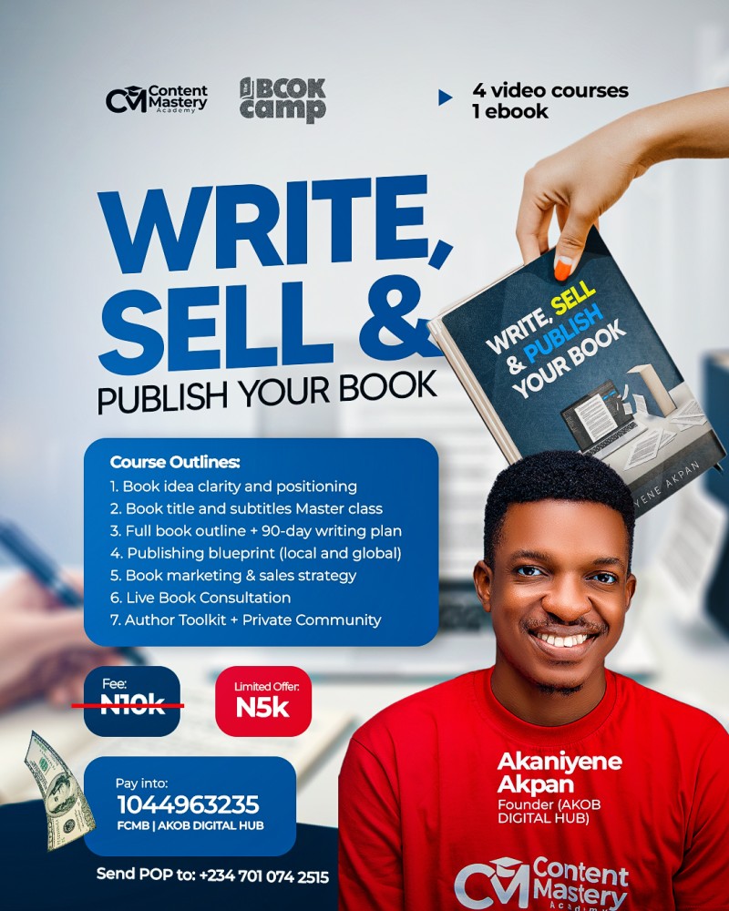 WRITE, SELL AND PUBLISH YOUR BOOK