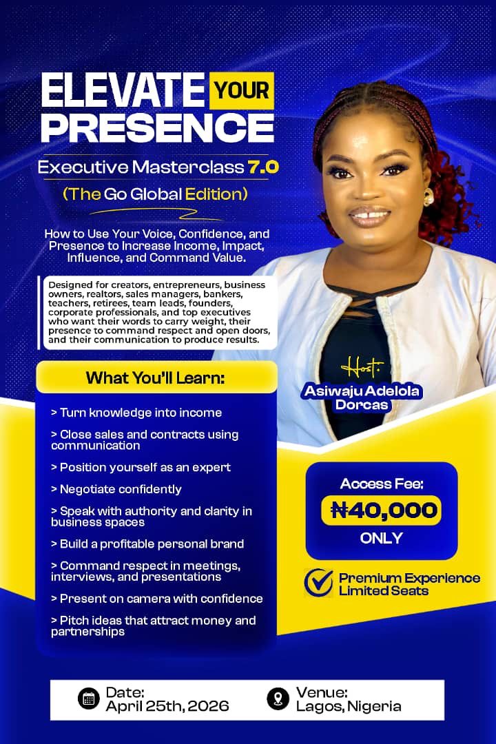 ELEVATE YOUR PRESENCE Executive Masterclass