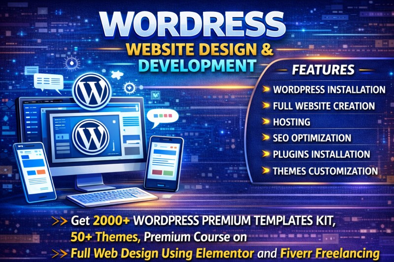 WordPress Web Design and Development Complete Course