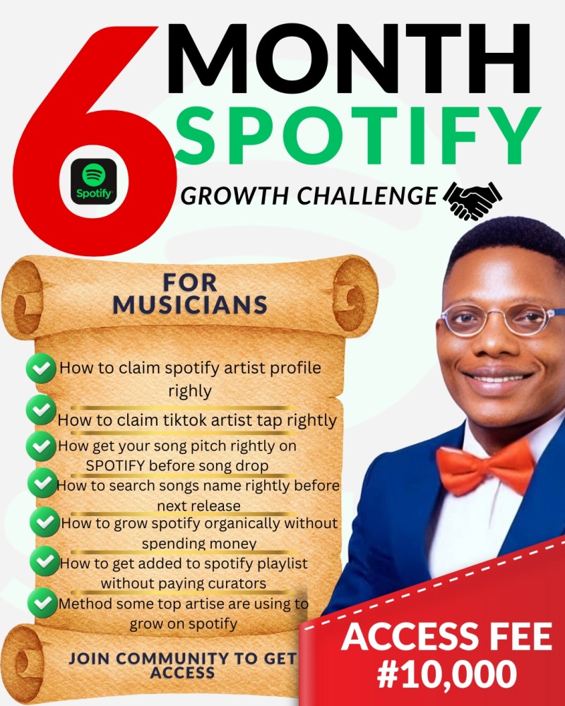 THE 6 MONTHS SPOTIFY GROWTH CHALLENGE