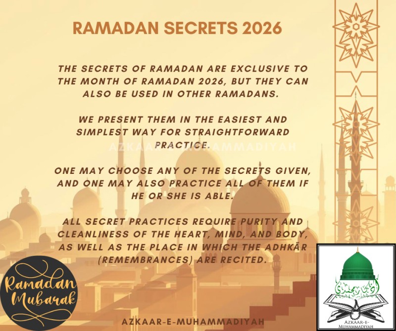 Azkaar-e-Muhammadiyah Secret of Ramadan 2026