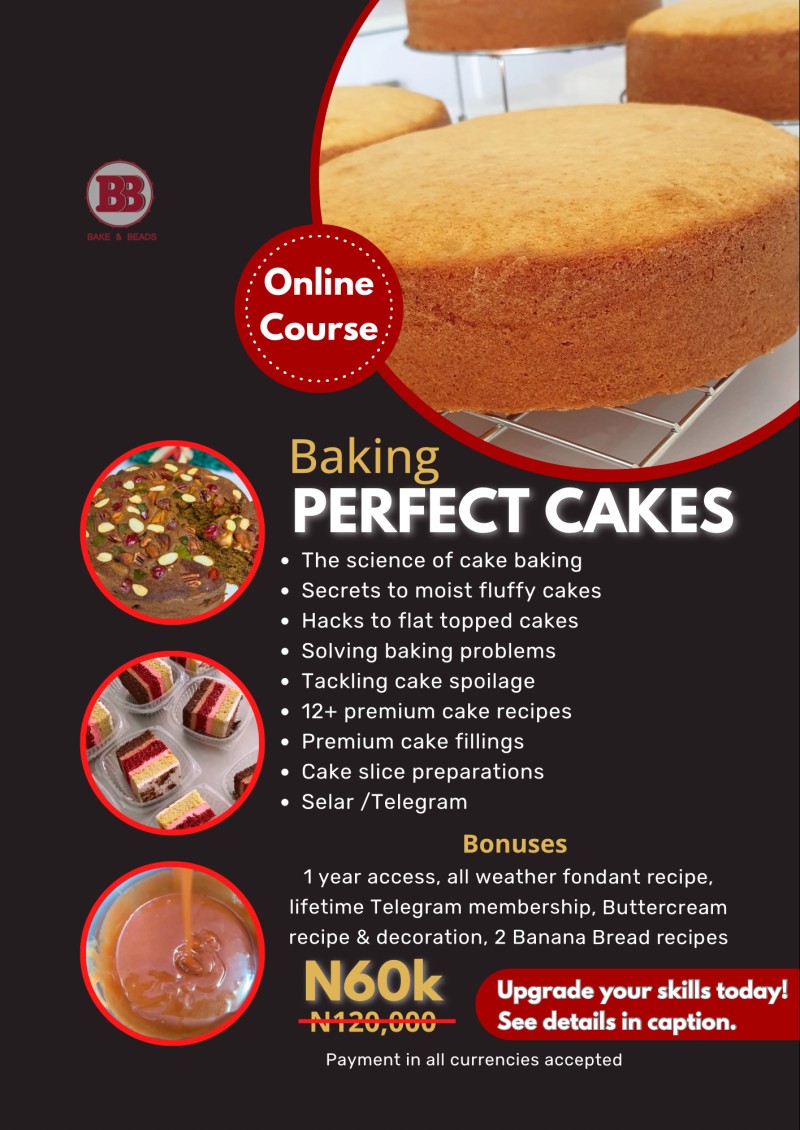 BAKING PERFECT CAKES ONLINE COURSE (Premium)