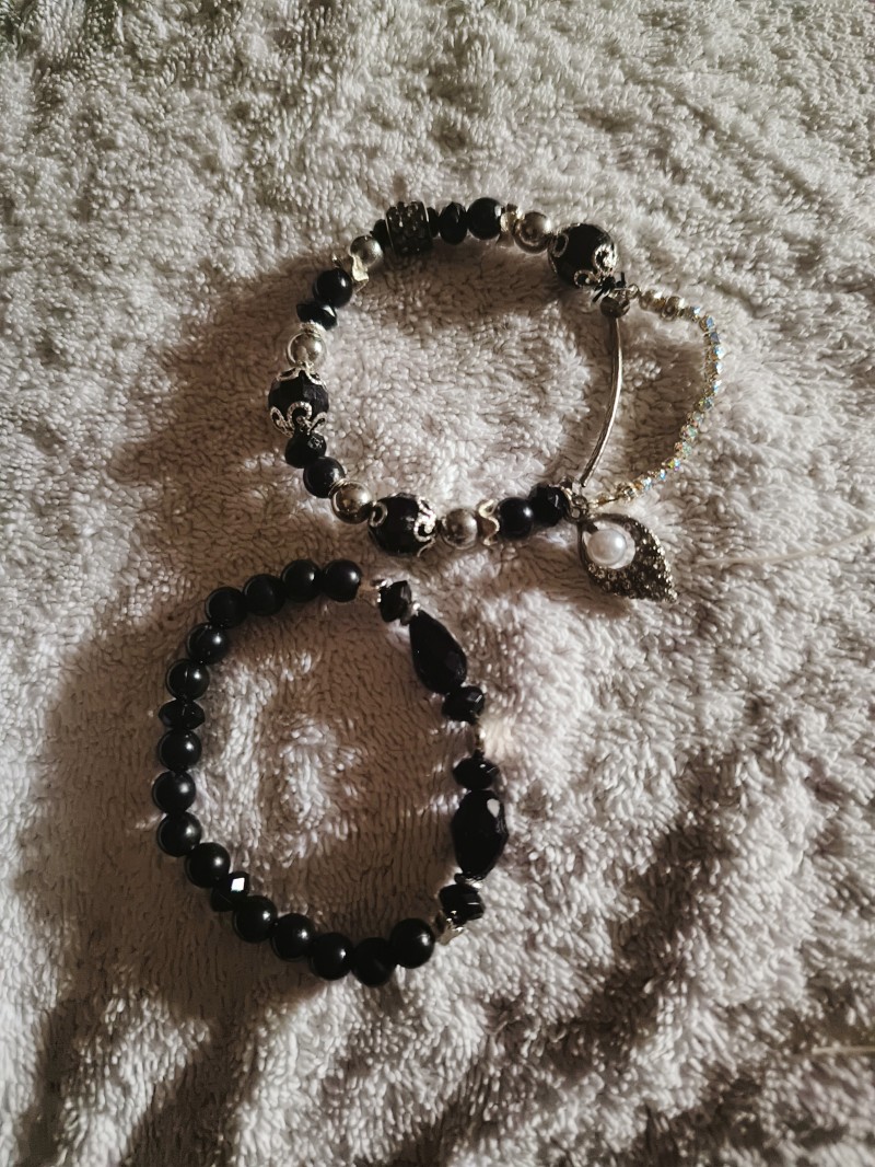 Pearl Charm Bracelet Stack