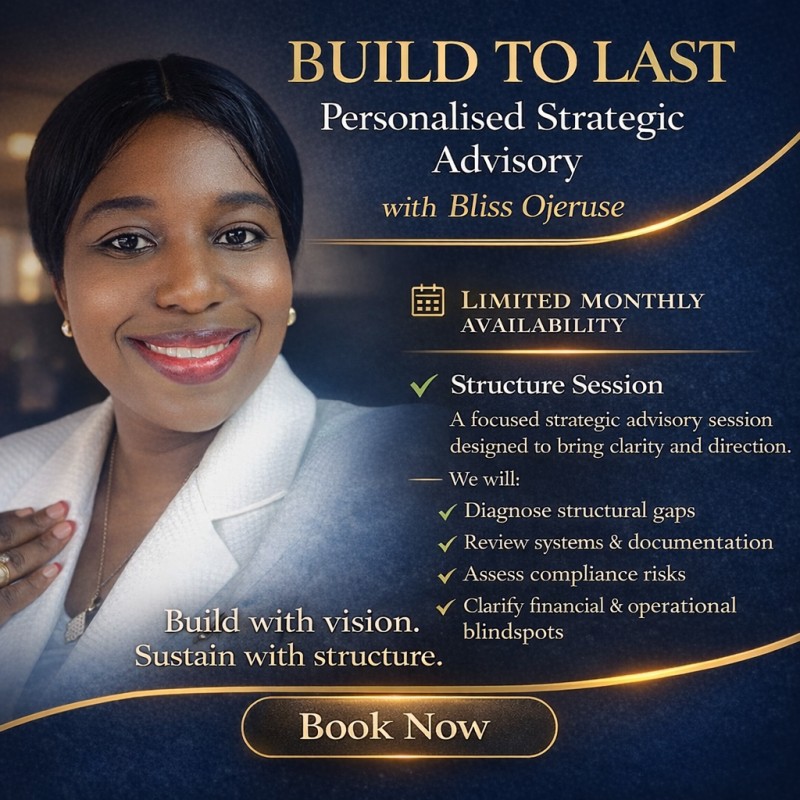 BUILD TO LAST: Personalised Strategic Support with Bliss Ojeruse