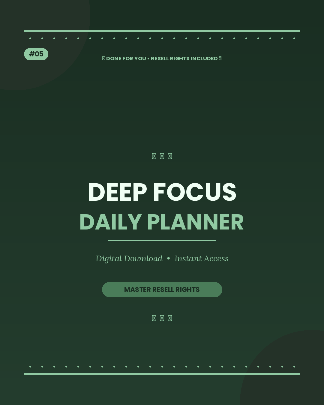 Deep Focus Planner