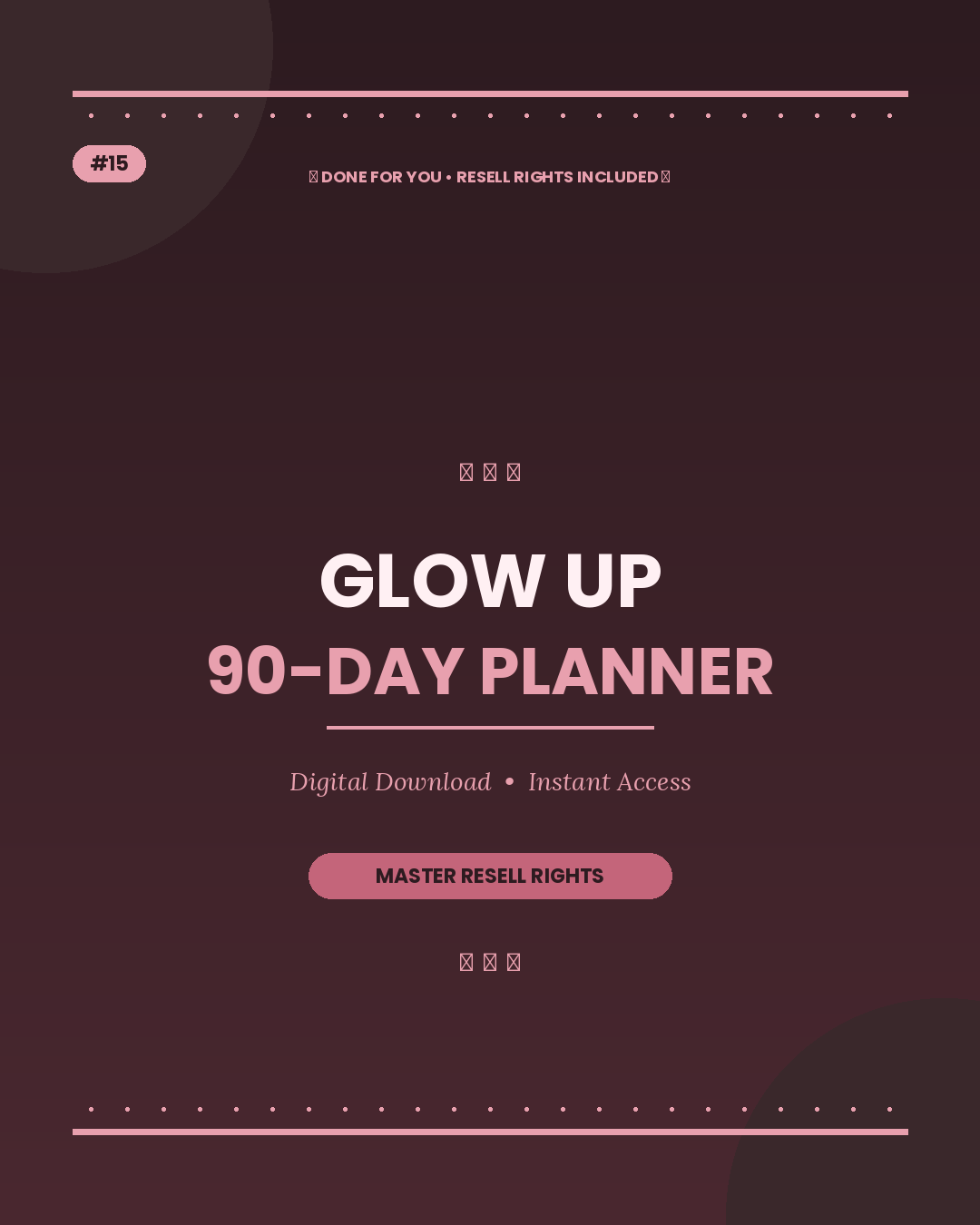Glow Up 90 Day Planner