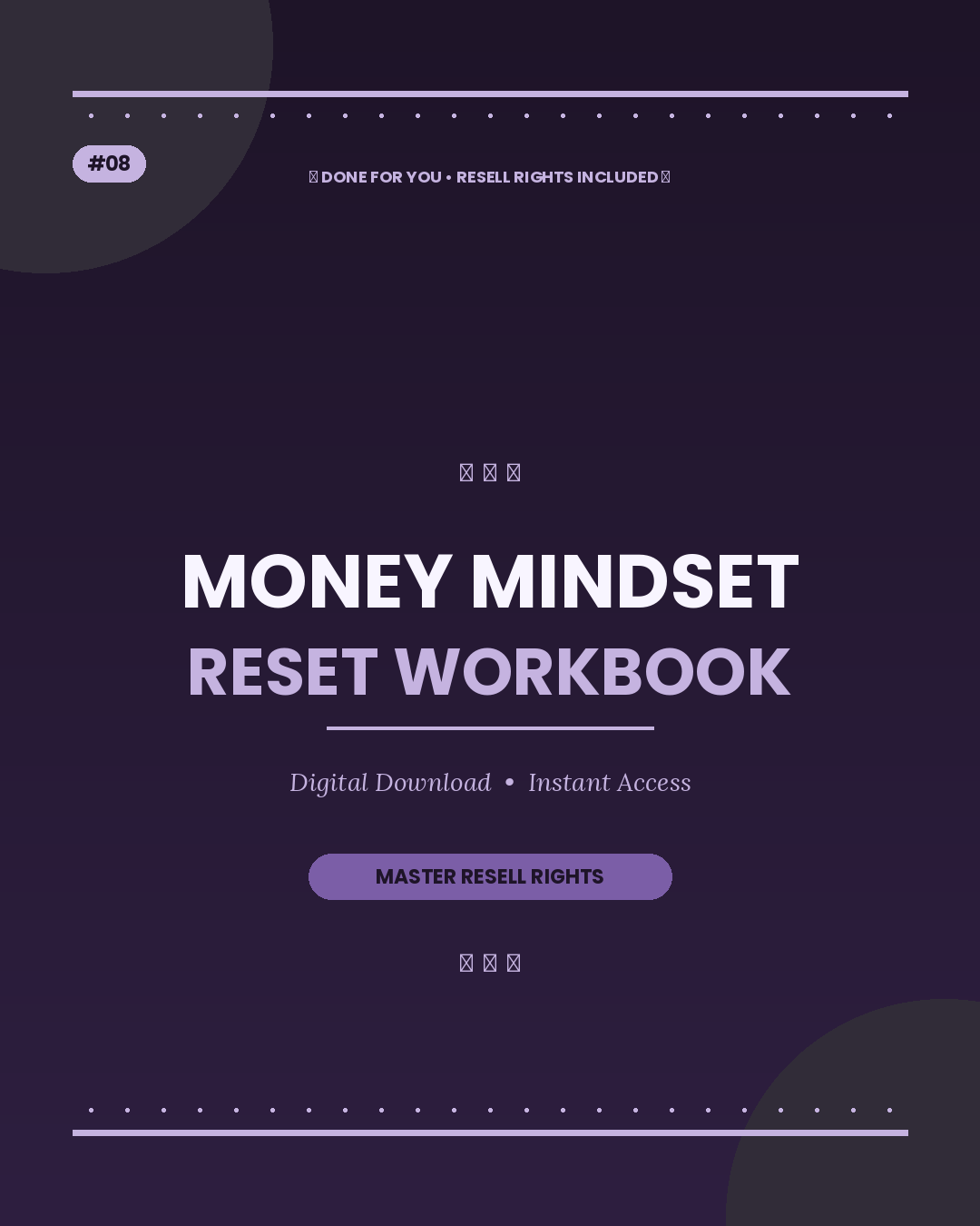 Money Mindset Reset Workbook
