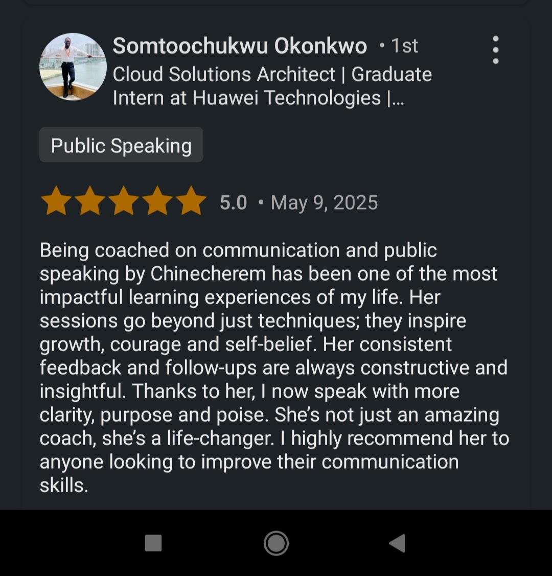 Customer review 1
