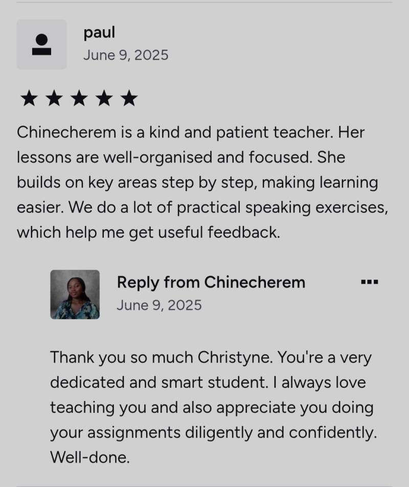 Customer review 3