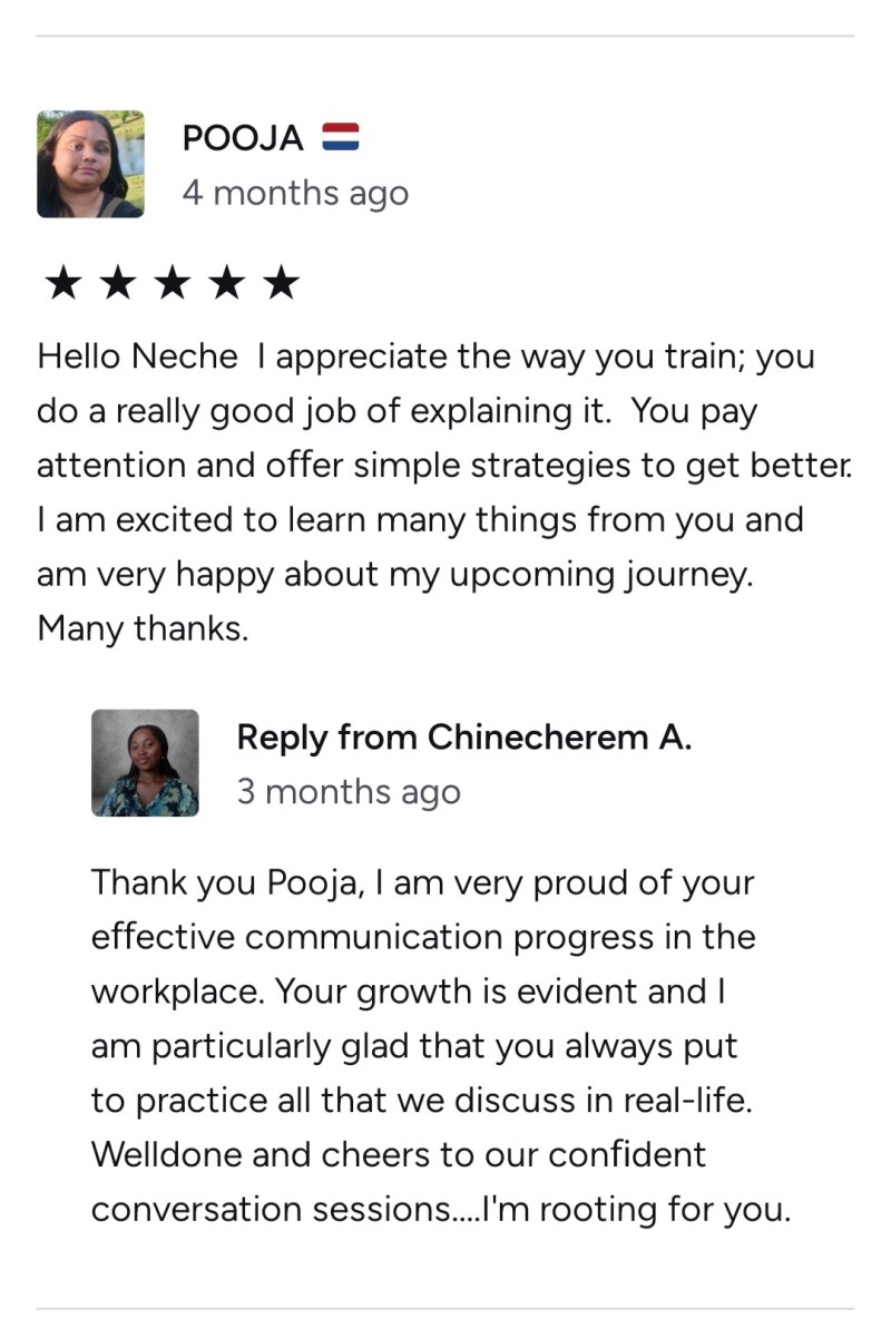 Customer review 1
