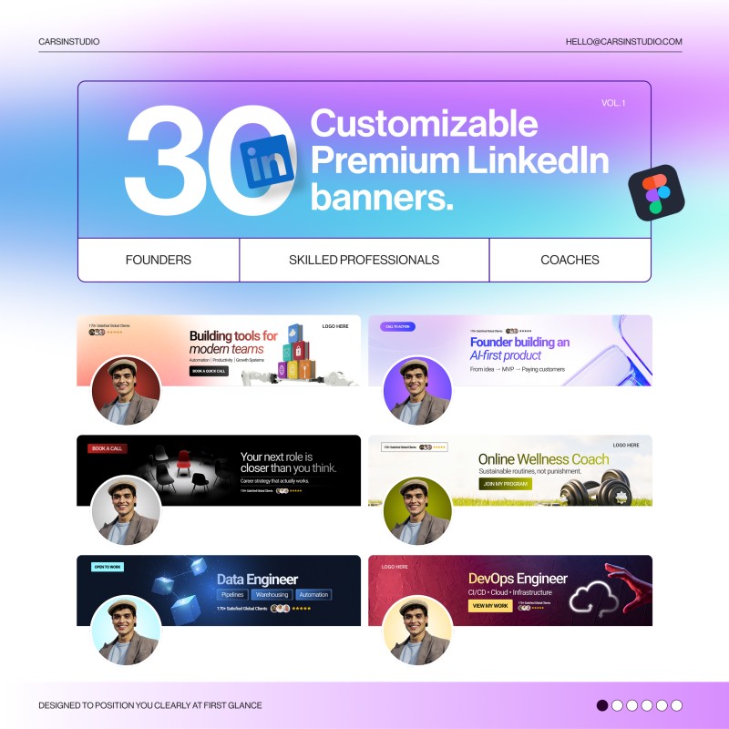LinkedIn Authority Banners – Vol. 1
