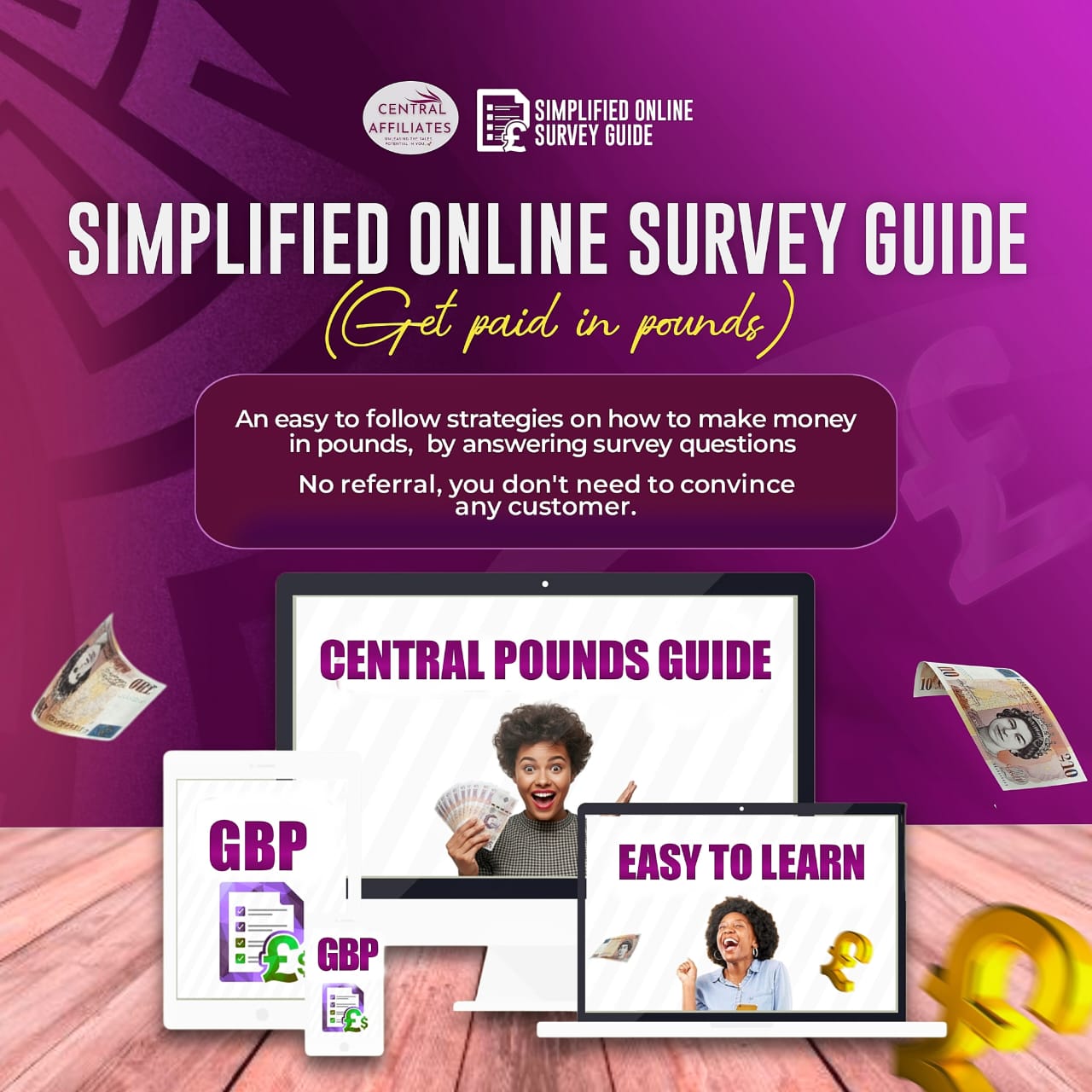 SIMPLIFIED ONLINE SURVEY GUIDE (GET PAID IN POUNDS)