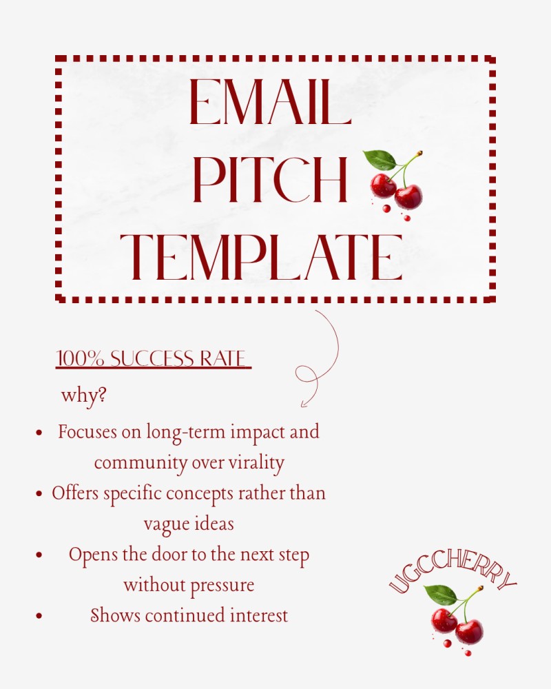 Email Pitch Template
