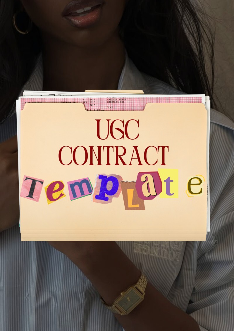Ugc contract template