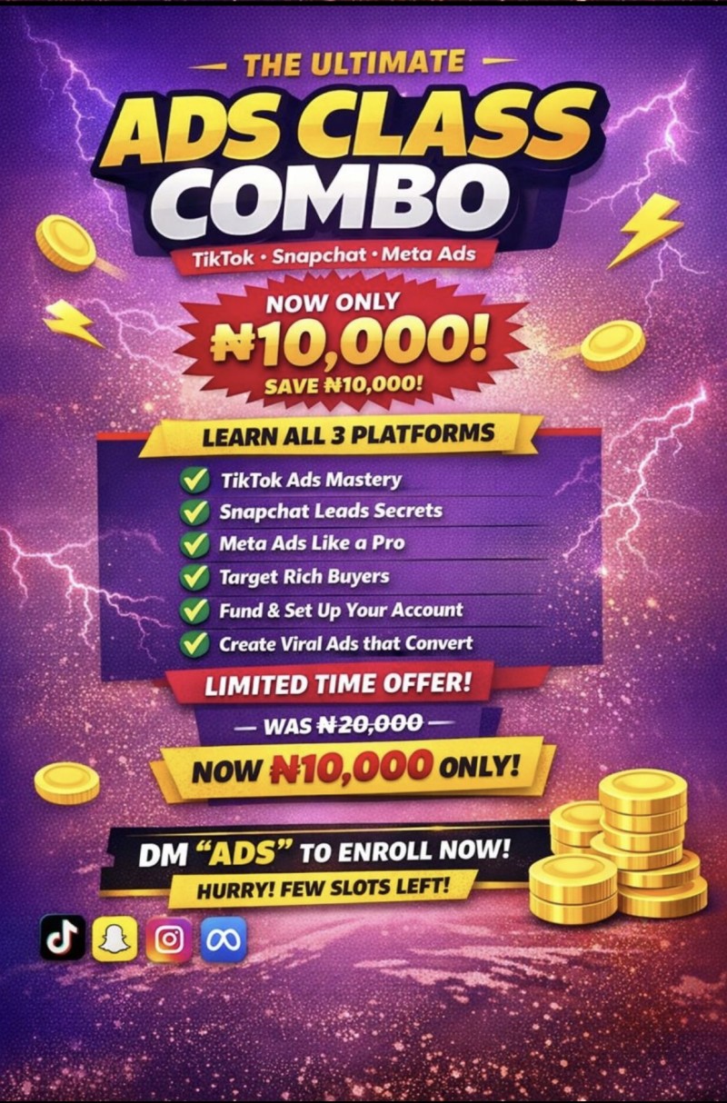 TikTok/Snapchat/Meta master ads class