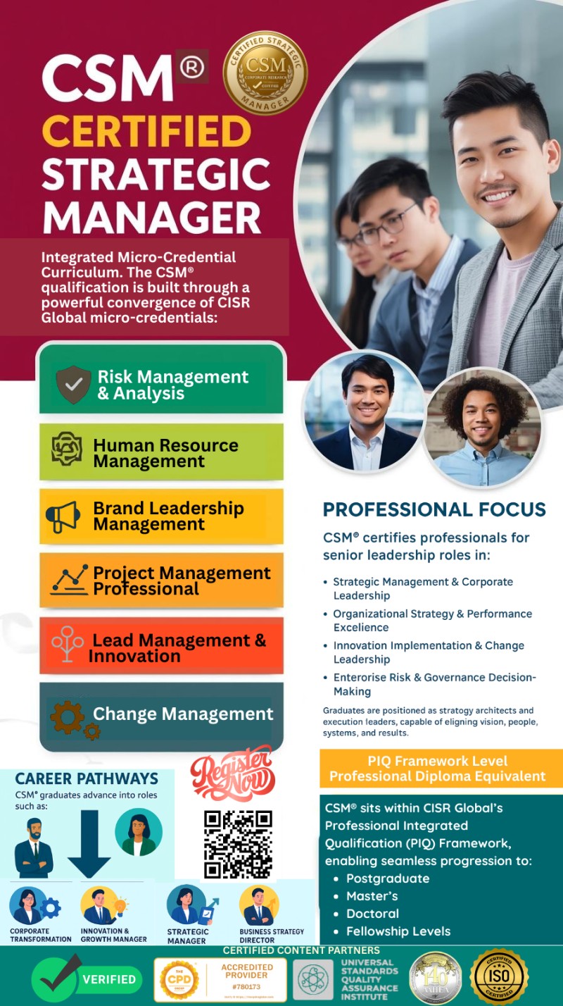 Certified Strategic Manager