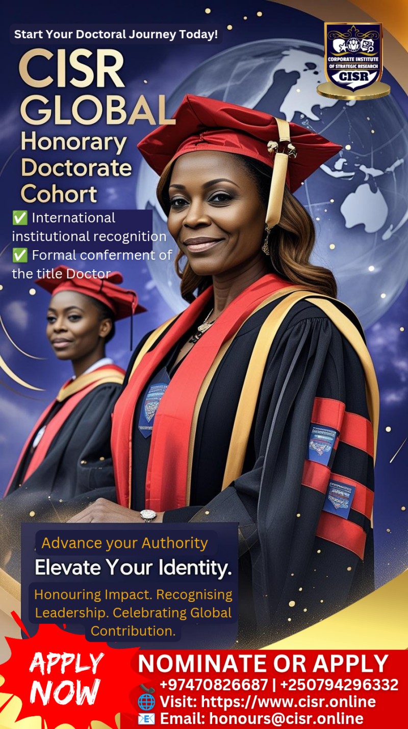 Doctoral Award Program Dr. h. c. Honoris Causa