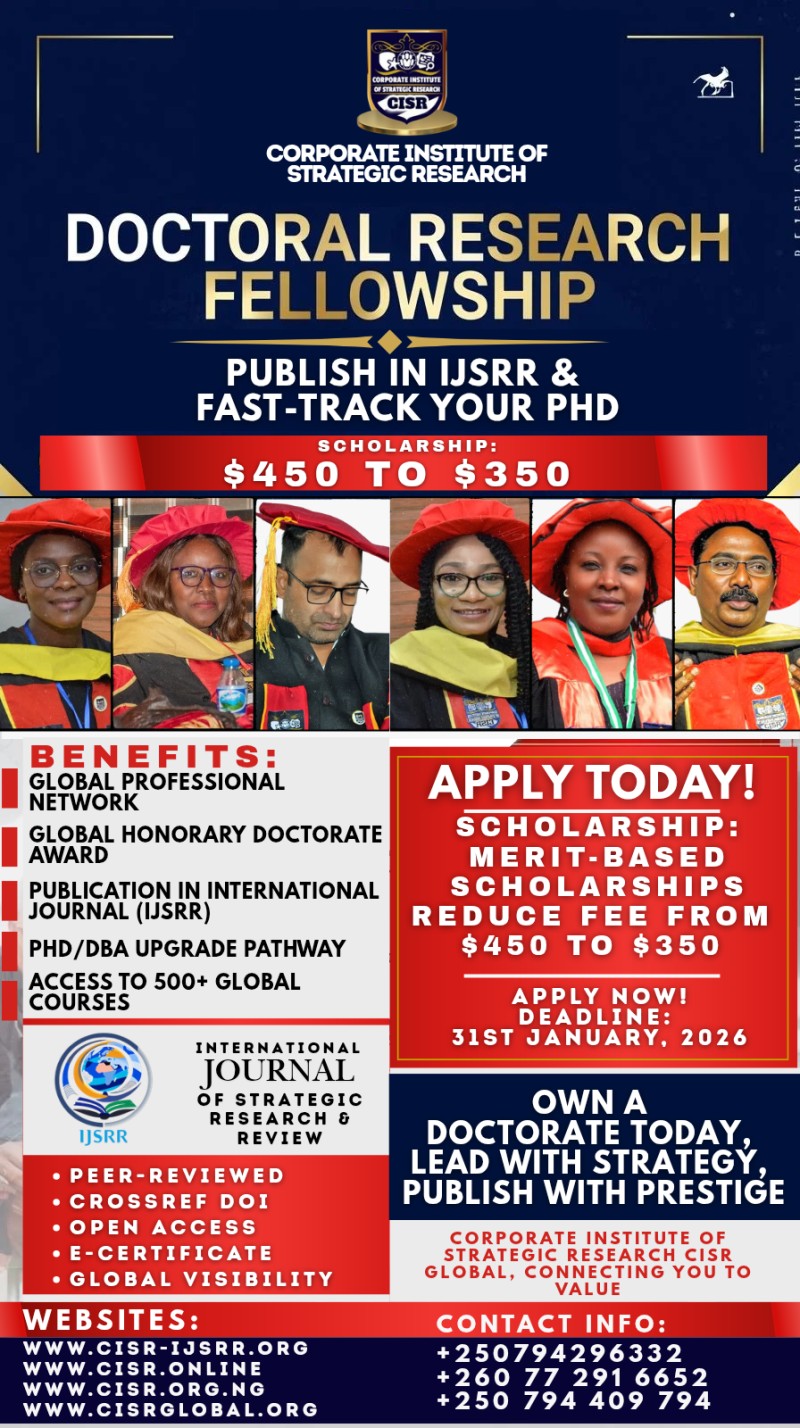 Doctoral Research Fellowship - Promotion