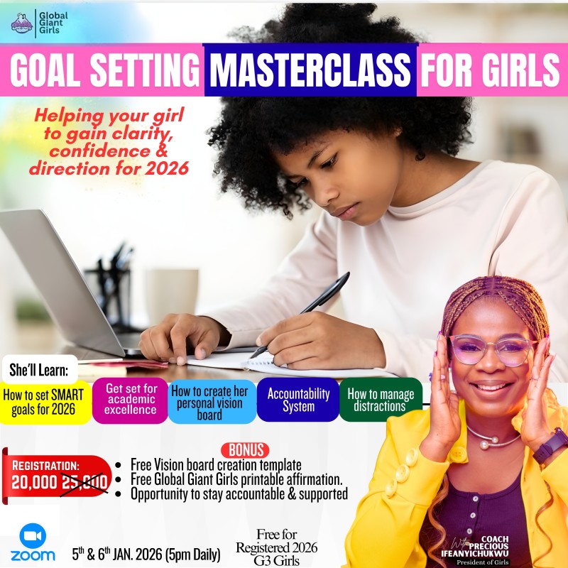 Goal Setting Masterclass for Girls