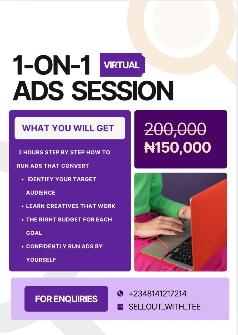 2HRS 1-ON-1 AD CLASS SESSION