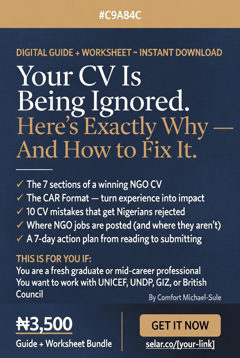 How to Write Your CV and Get Noticed by NGOs & INGOs in Nigeria
