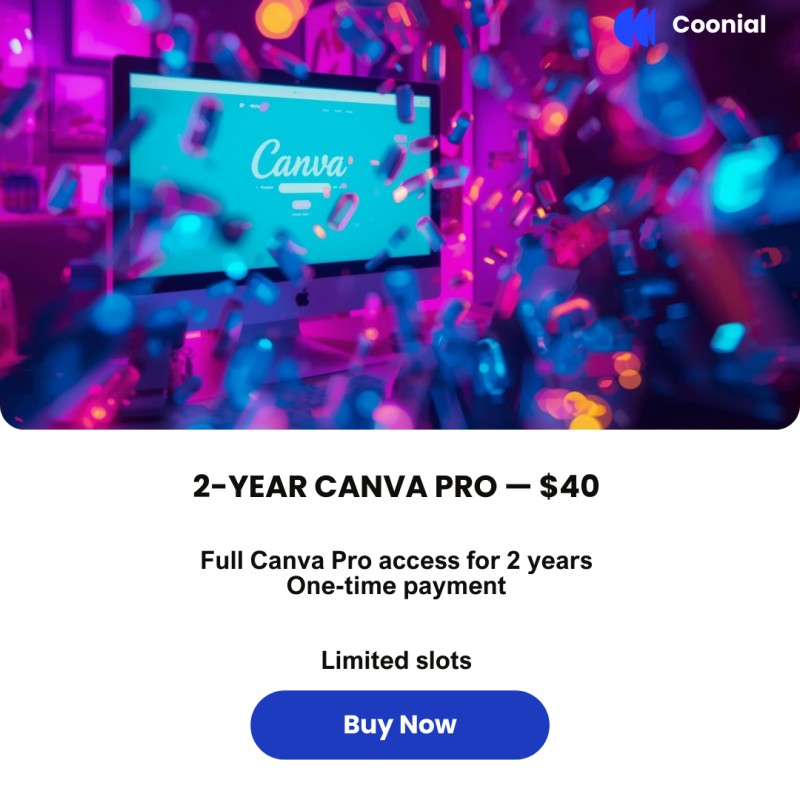 Canva Teams Workspace Access (Pro Features) 2–Years