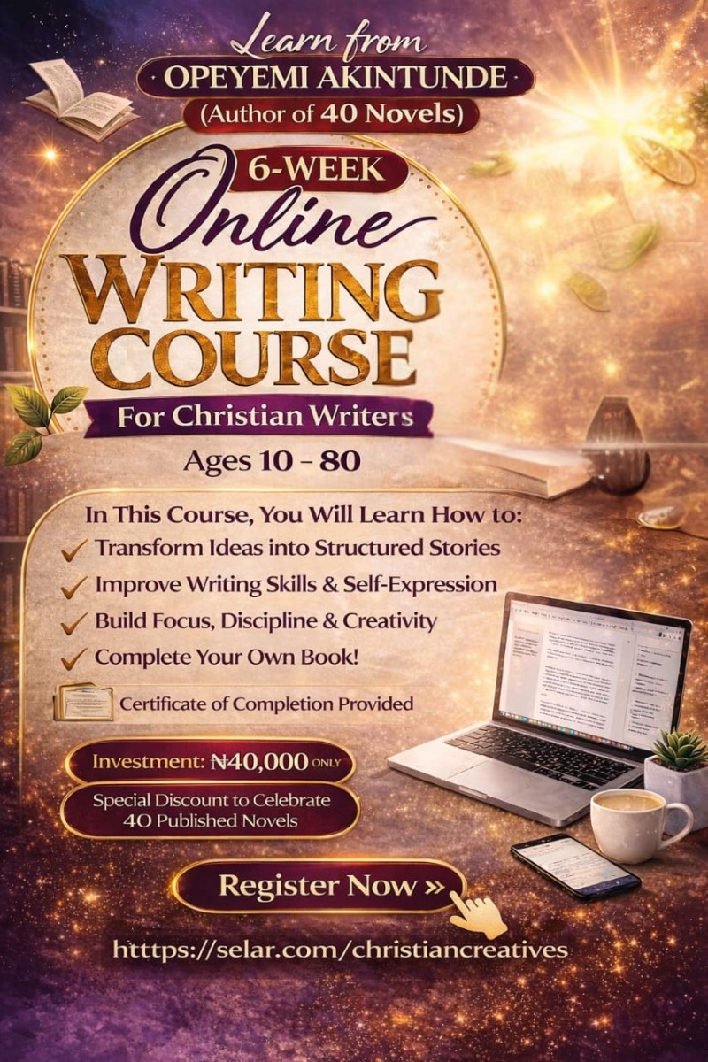 6 Weeks Online Writing Class for Christian Creatives