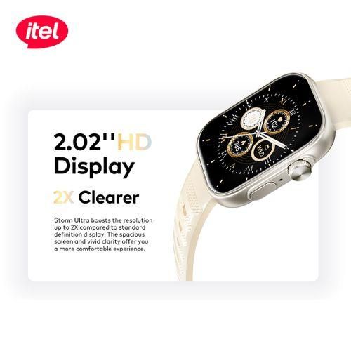 itel Storm Ultra Smart Watch 2.02'' HD Scratchproof IP68 O23 Lasting battery Black