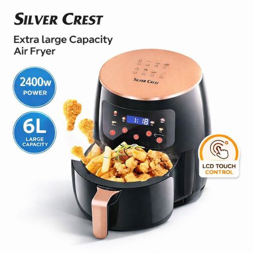 SILVER CREST 6 Liters Extra Large Capacity AirFryer Torch Control